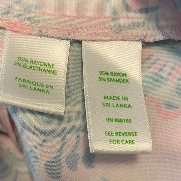 Lilly Pulitzer Pink and Blue Paisley High Waist Shorts - Picture 6 of 6